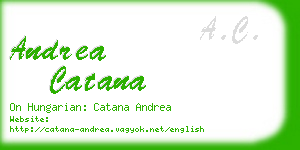 andrea catana business card